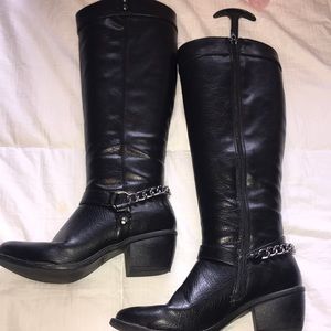 Black Knee High Boots